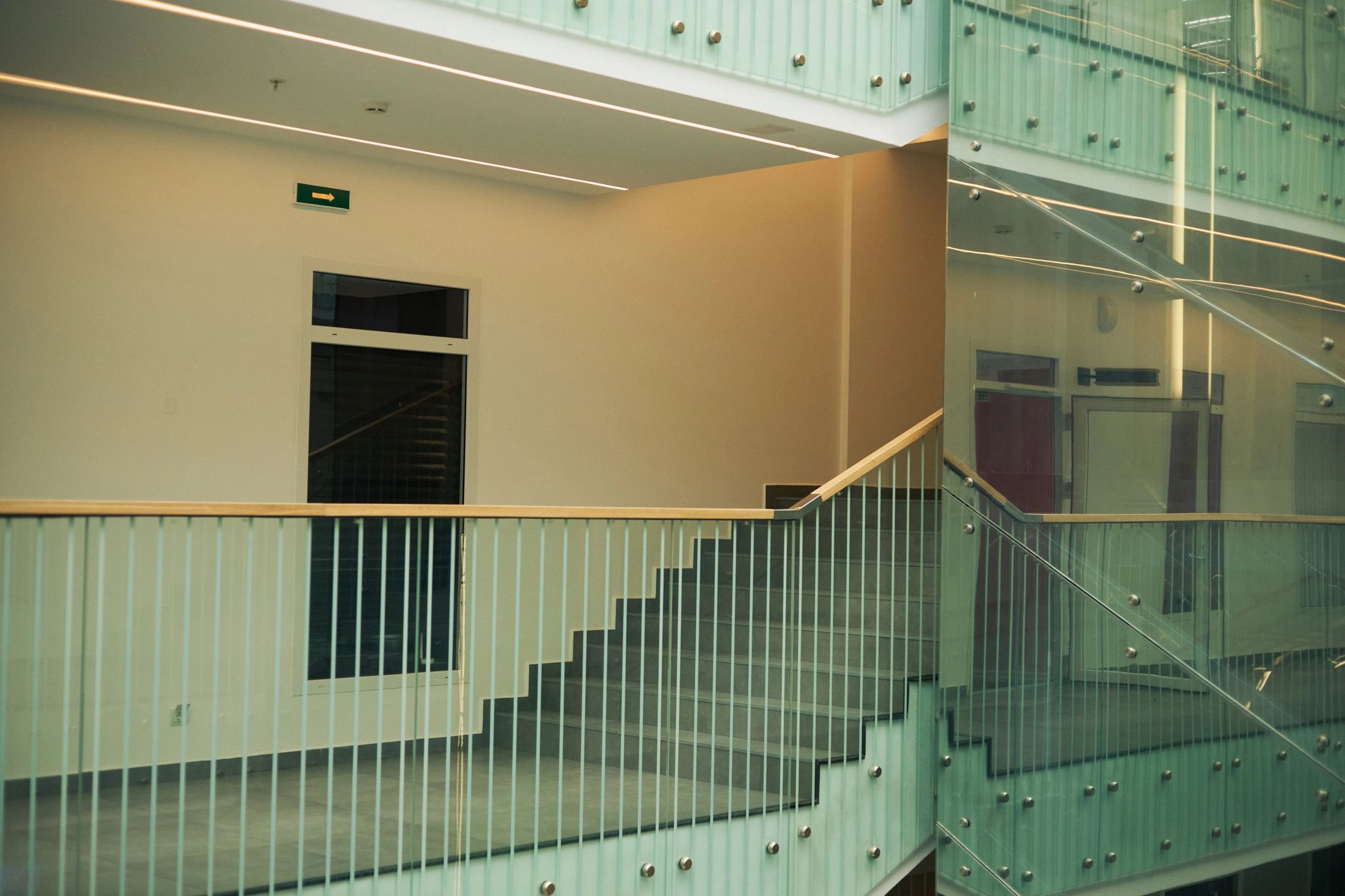 Modern interior architecture with staircase