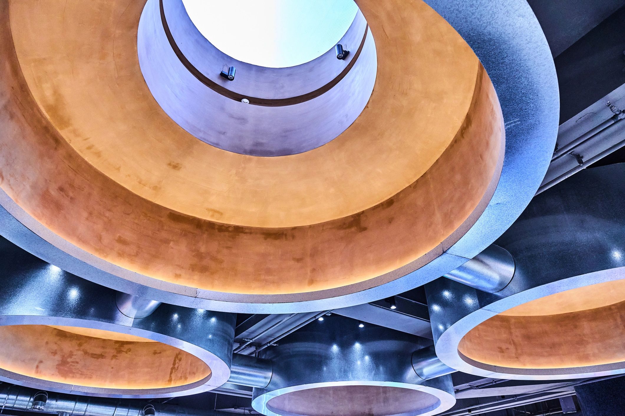 Ceiling skylight architectural detail